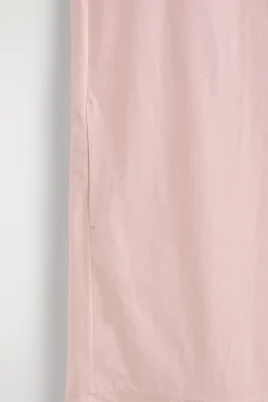 MIDIKLEID AUS BAUMWOLLE MIT ABGESETZTEM SAUM