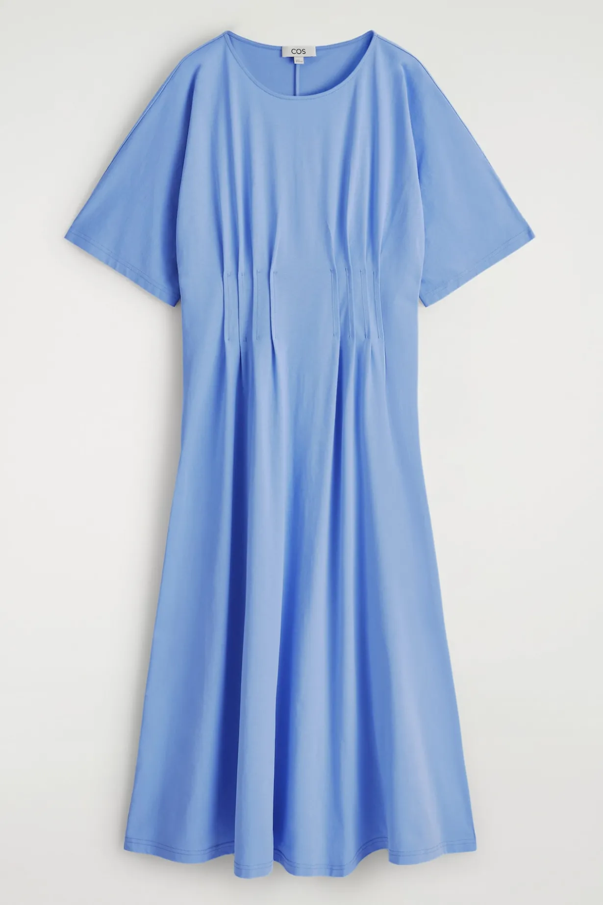 MIDIKLEID AUS BAUMWOLLE MIT BIESEN