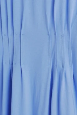 MIDIKLEID AUS BAUMWOLLE MIT BIESEN