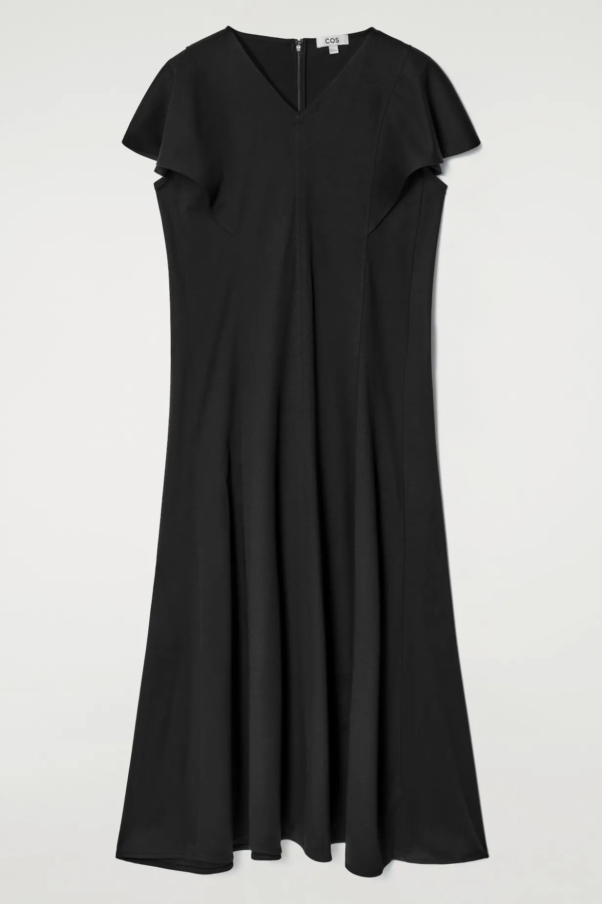 MIDIKLEID AUS BAUMWOLLE MIT BLÜTENÄRMELN