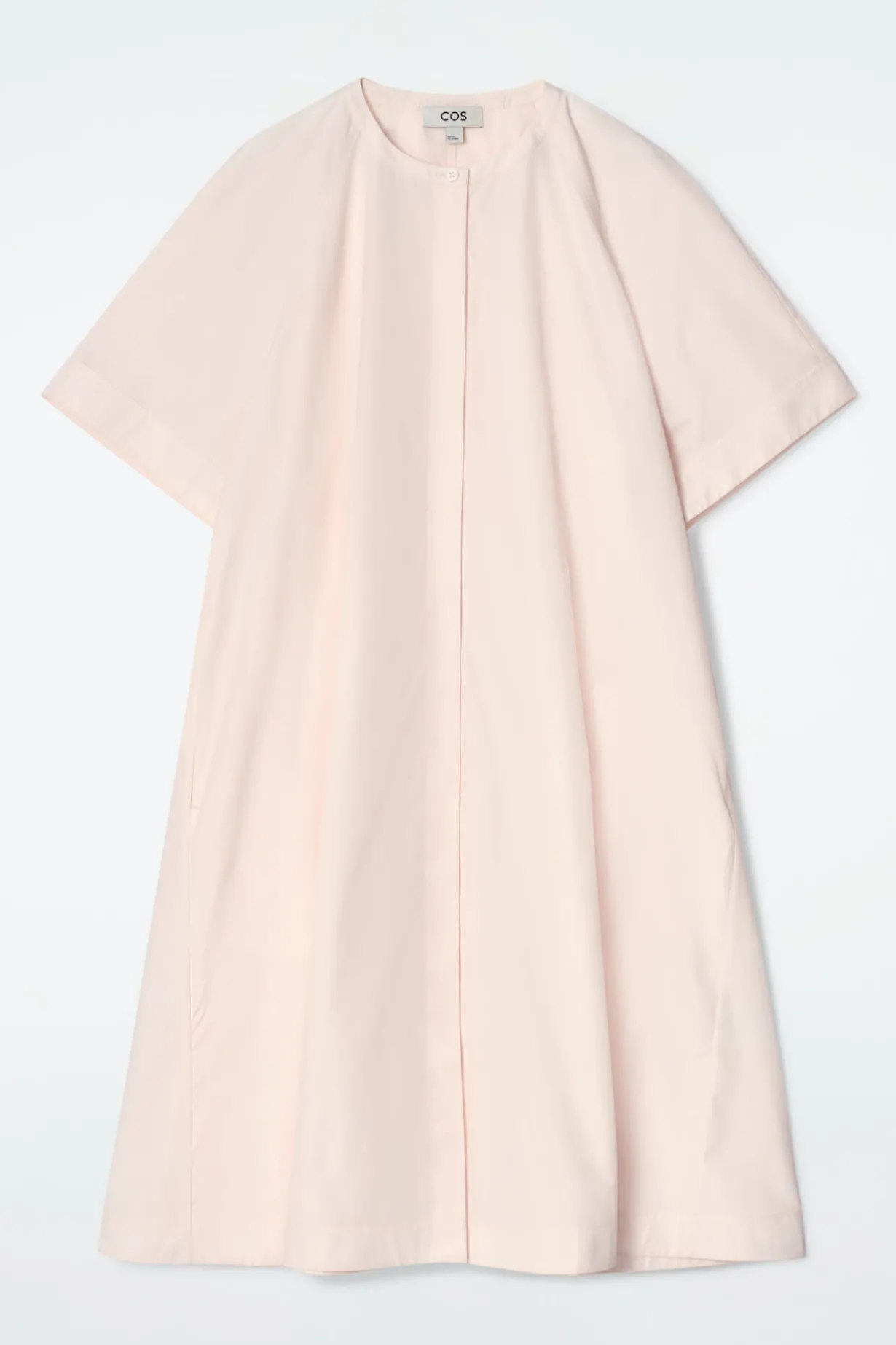 MIDIKLEID AUS BAUMWOLLE MIT RAGLANÄRMELN