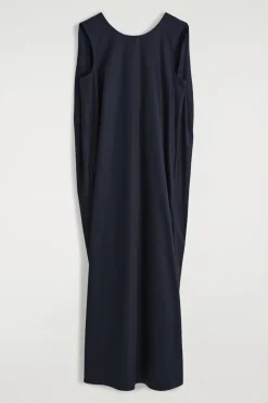 MIDIKLEID AUS BAUMWOLLE MIT TWIST-DETAIL HINTEN