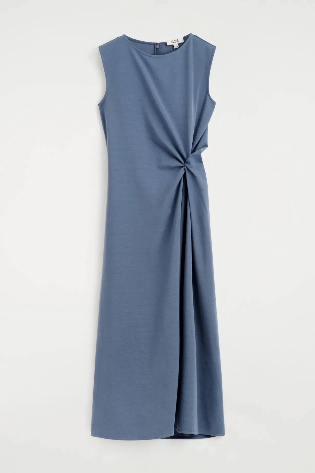 MIDIKLEID AUS JERSEY MIT TWIST-DETAIL