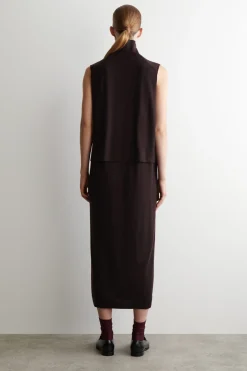 MIDIKLEID AUS MERINOWOLLE MIT ROLLKRAGEN