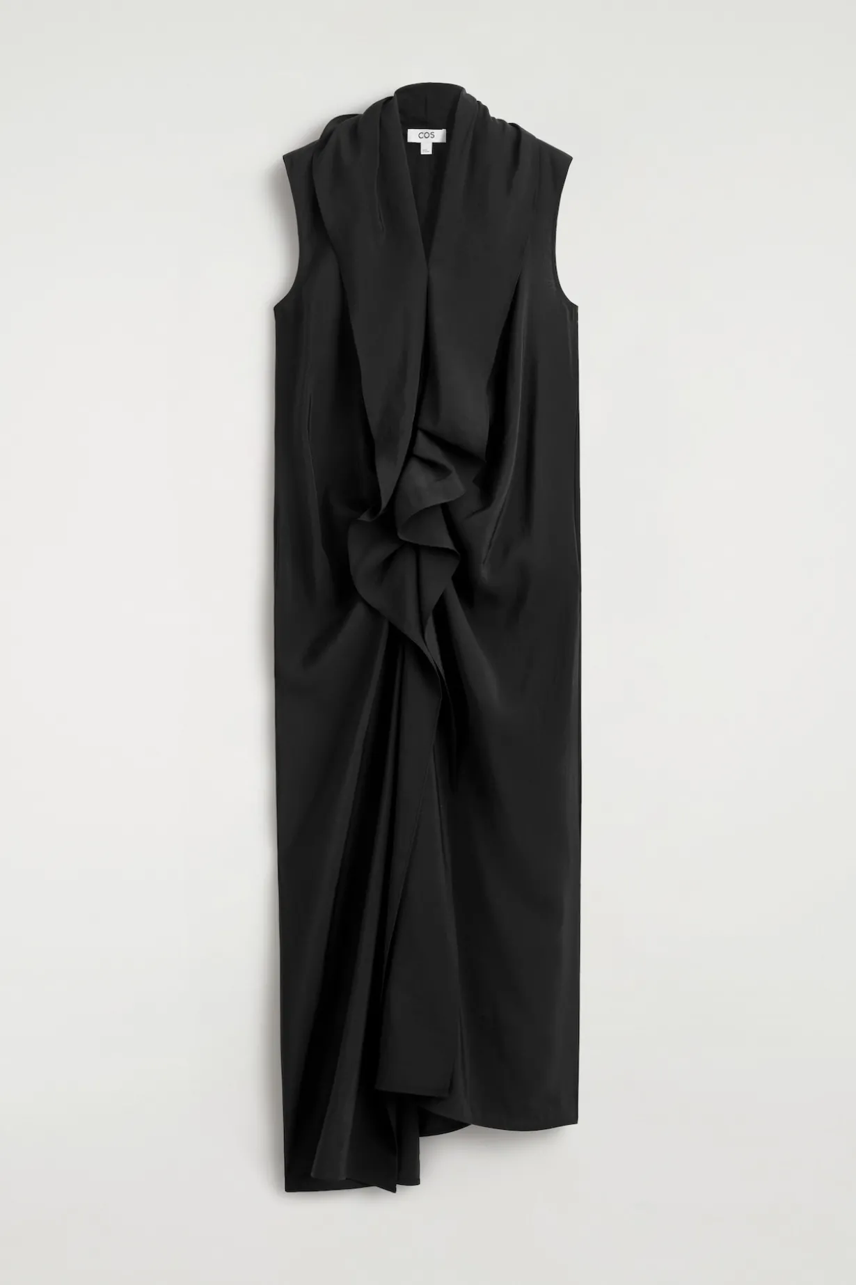 MIDIKLEID MIT DRAPIERUNG UND VOLANTS