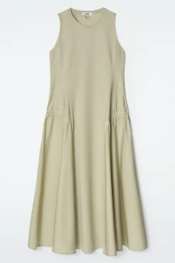 MIDIKLEID MIT SEITLICHEN RAFFUNGEN