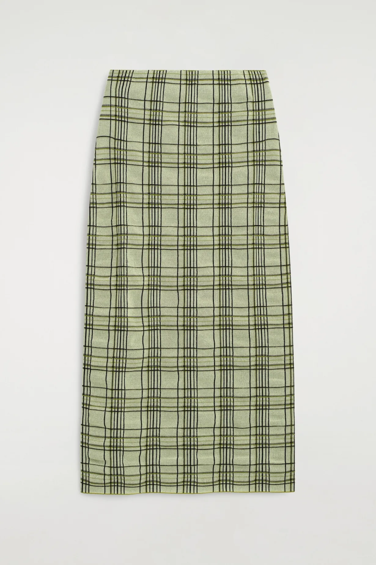 MIDIROCK AUS BAUMWOLL-JACQUARD MIT KAROMUSTER