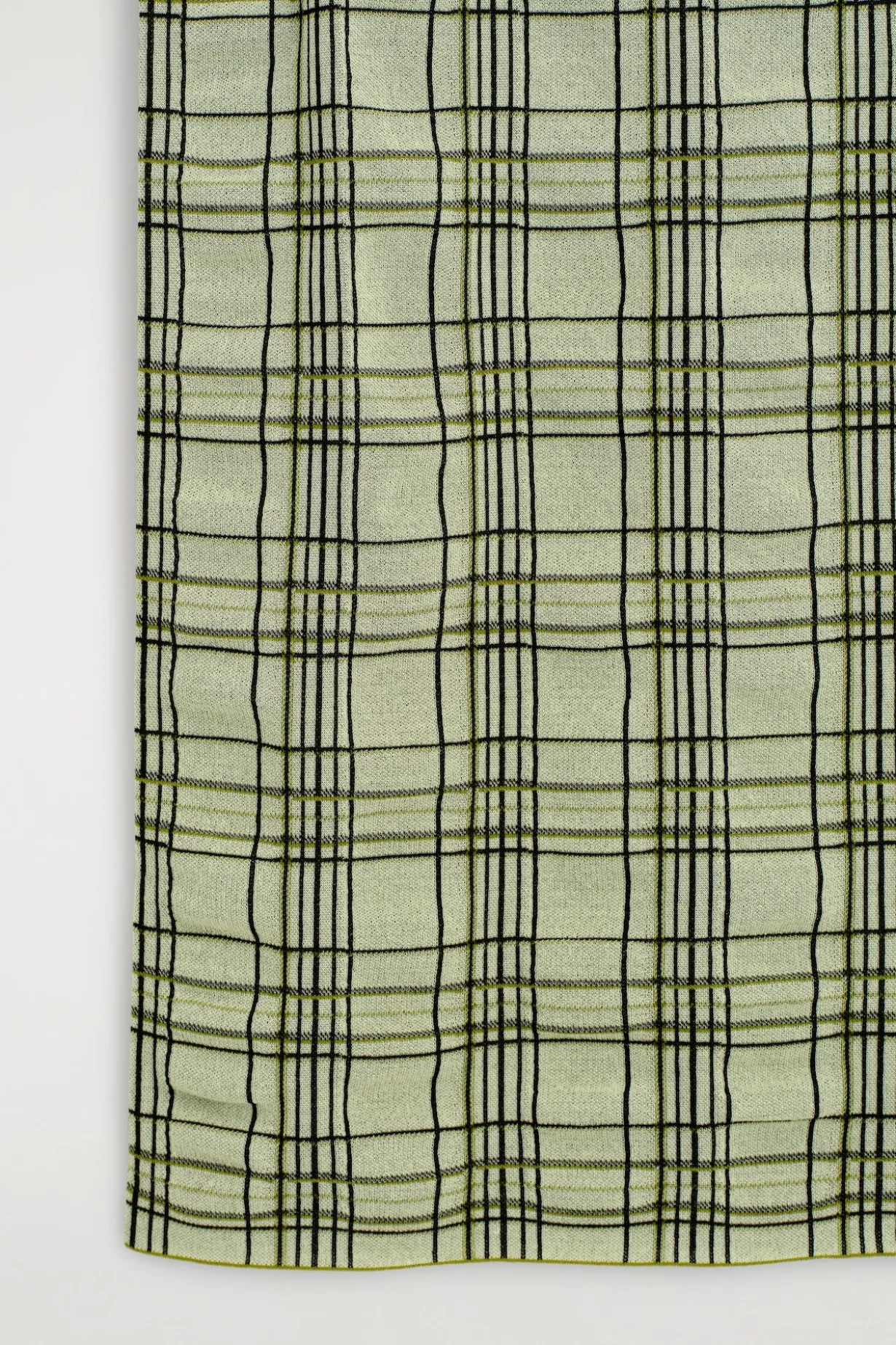 MIDIROCK AUS BAUMWOLL-JACQUARD MIT KAROMUSTER