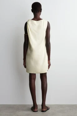 MINIKLEID AUS LEINEN MIT TWIST-DETAIL