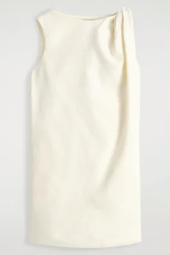 MINIKLEID AUS LEINEN MIT TWIST-DETAIL