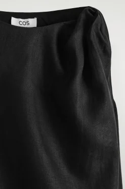 MINIKLEID AUS LEINEN MIT TWIST-DETAIL
