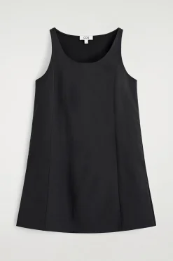 MINIKLEID AUS NYLON MIT JERSEYEINSÄTZEN