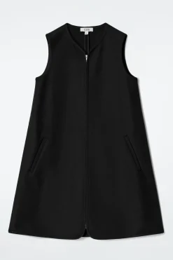 MINIKLEID AUS SCUBA-JERSEY MIT REISSVERSCHLUSS
