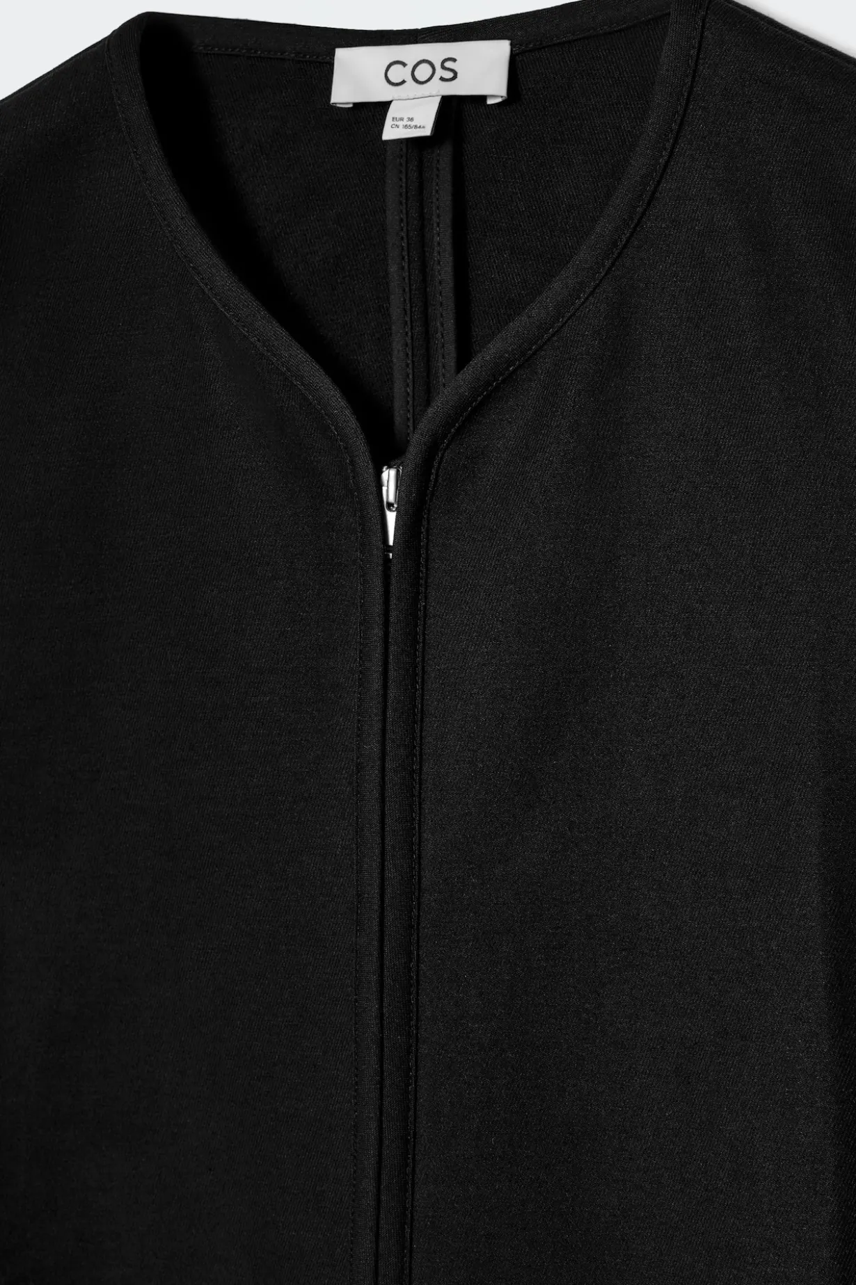 MINIKLEID AUS SCUBA-JERSEY MIT REISSVERSCHLUSS