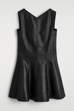 MINIKLEID AUS WOLL-MIX IN METALLIC-OPTIK