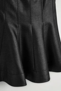 MINIKLEID AUS WOLL-MIX IN METALLIC-OPTIK