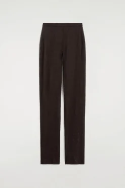 NAHTLOSE TRANSPARENTE STRICKHOSE AUS SEIDE