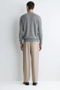 NAHTLOSER KASCHMIRPULLOVER MIT RUNDHALSAUSSCHNITT