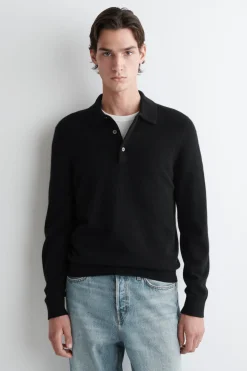 NAHTLOSES POLOSHIRT AUS KASCHMIR