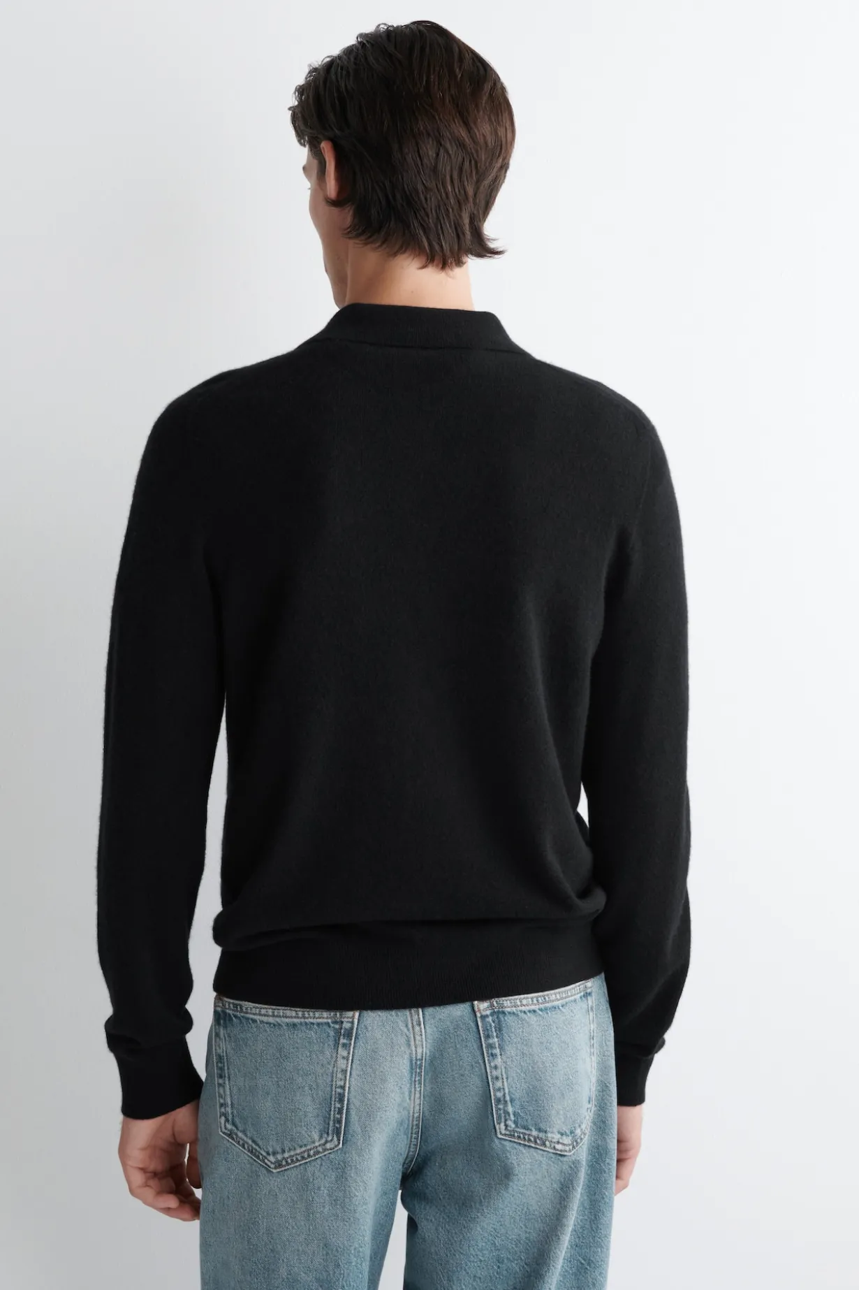 NAHTLOSES POLOSHIRT AUS KASCHMIR