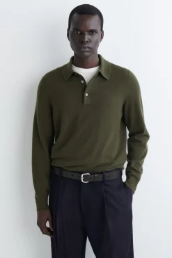 NAHTLOSES POLOSHIRT AUS KASCHMIR