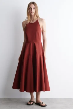 NECKHOLDER-KLEID AUS PIMA-BAUMWOLLE