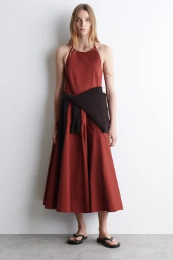 NECKHOLDER-KLEID AUS PIMA-BAUMWOLLE