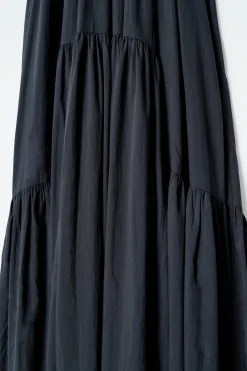 NECKHOLDER-MAXIKLEID MIT RAFFUNGEN
