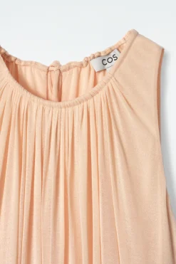 NECKHOLDER-MAXIKLEID MIT RAFFUNGEN