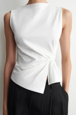 OBERTEIL AUS JERSEY MIT TWIST-DETAIL