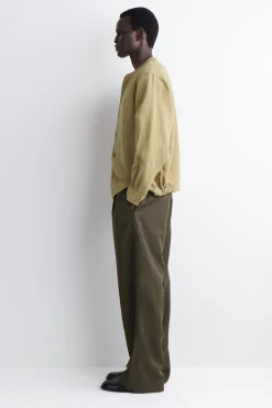 OVERSIZED-HEMD AUS LEINEN MIT GRANDAD-KRAGEN