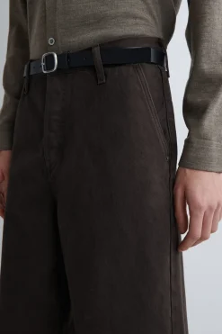 OVERSIZED-HOSE AUS DENIM MIT WEITEM BEIN