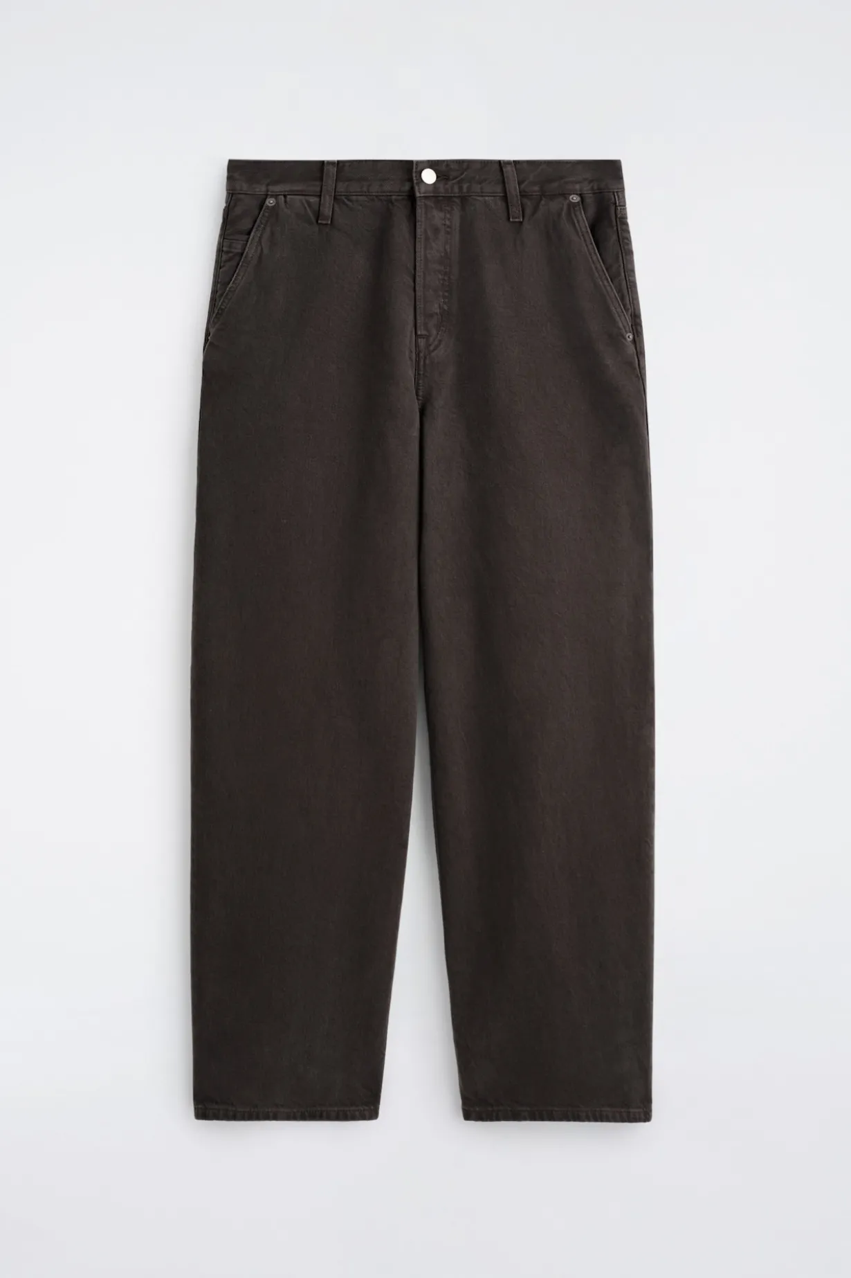 OVERSIZED-HOSE AUS DENIM MIT WEITEM BEIN