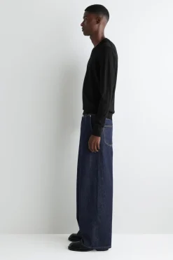 OVERSIZED-HOSE AUS DENIM MIT WEITEM BEIN