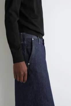 OVERSIZED-HOSE AUS DENIM MIT WEITEM BEIN