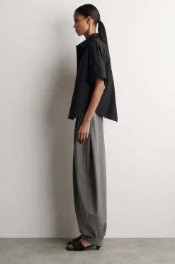 OVERSIZED-KURZARMHEMD AUS BAUMWOLLE