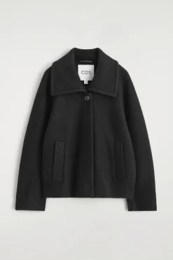 OVERSIZED-KURZJACKE AUS KOCHWOLLE