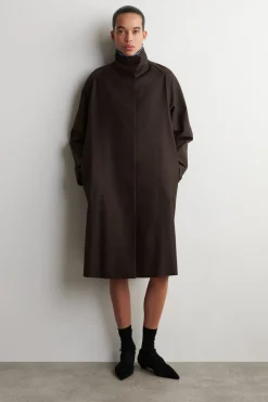OVERSIZED-MANTEL MIT TRICHTERKRAGEN