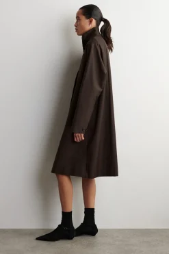 OVERSIZED-MANTEL MIT TRICHTERKRAGEN