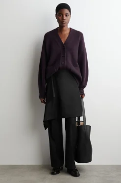 OVERSIZED-STRICKJACKE AUS MERINOWOLLE