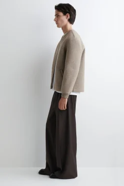 OVERSIZED-STRICKJACKE MIT REISSVERSCHLUSS