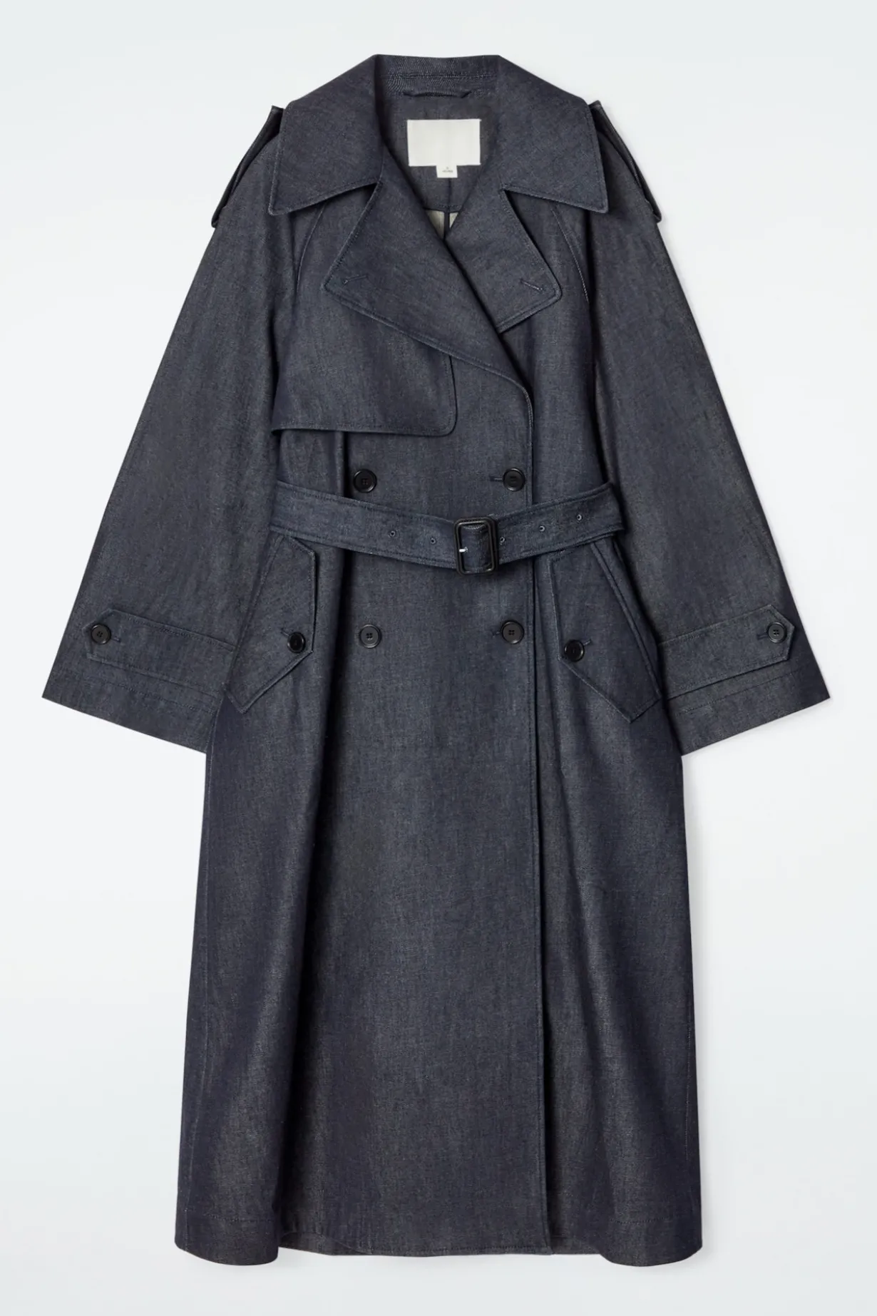 OVERSIZED-TRENCHCOAT AUS DENIM