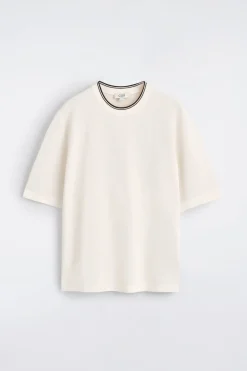 OVERSIZED-T-SHIRT AUS DOUBLEFACE-STRICK