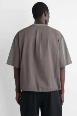OVERSIZED-T-SHIRT MIT KORDELZUG