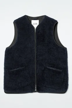 OVERSIZED-WESTE AUS KUNSTLAMMFELL