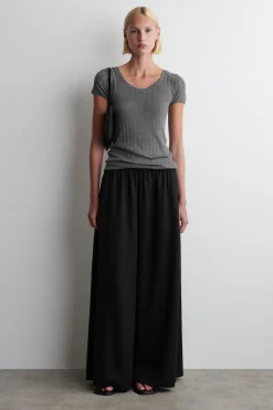 PALAZZO-HOSE AUS TWILL