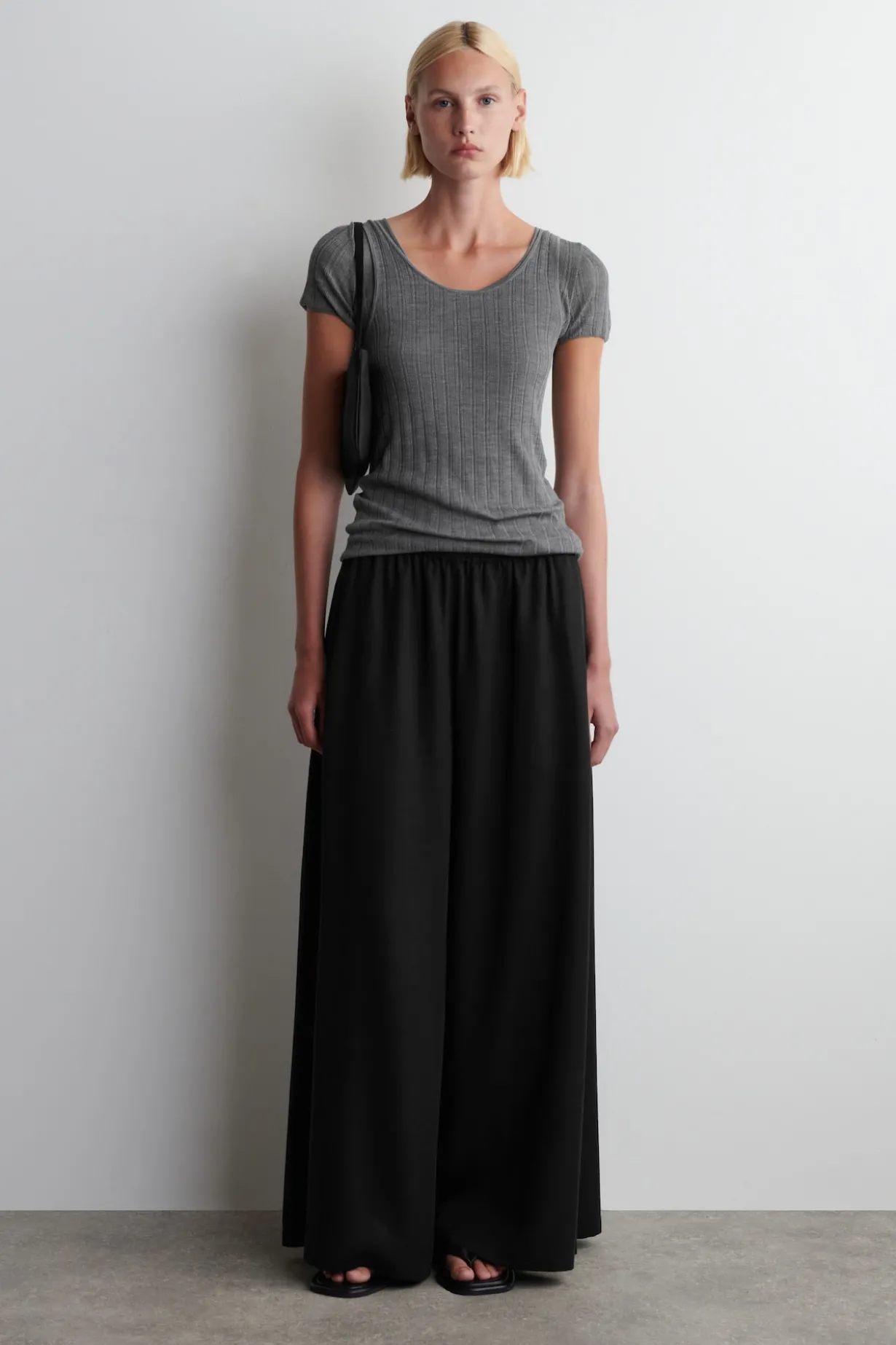PALAZZO-HOSE AUS TWILL