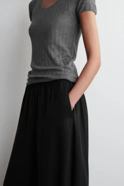 PALAZZO-HOSE AUS TWILL