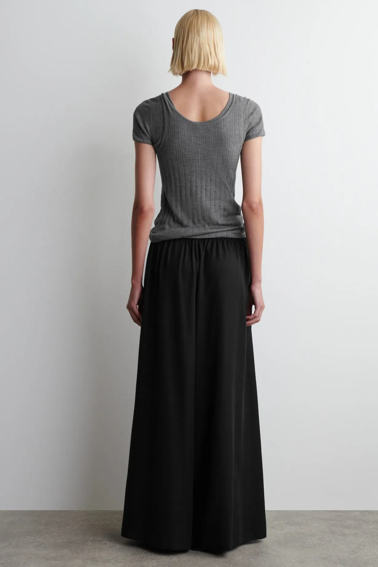 PALAZZO-HOSE AUS TWILL