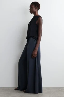 PALAZZO-HOSE AUS TWILL